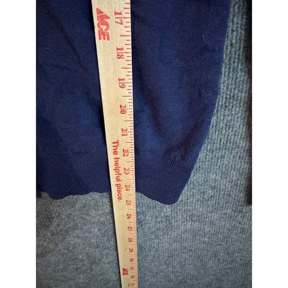 Old Navy Navy Blue Crew Neck Button Front Cardigan Sweater M - Picture 6 of 7